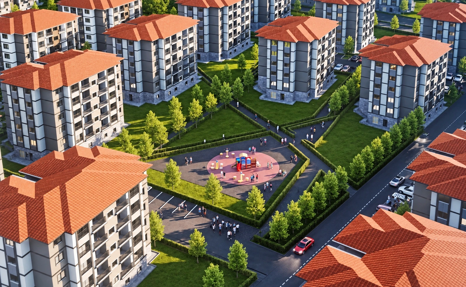 Yapay zekâ ile iyileştirilmiş proje görseli Bergama Konutları